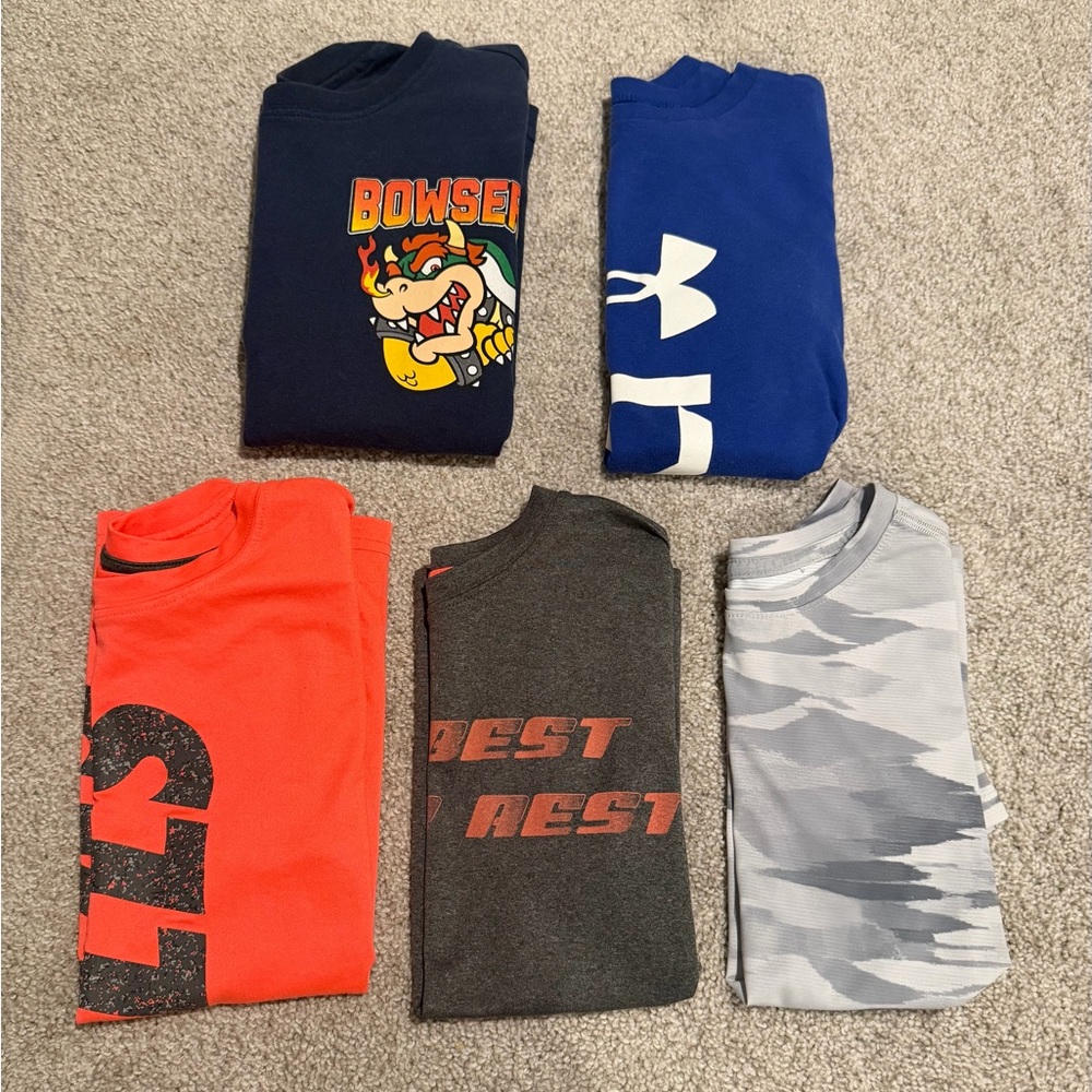 Boys S/M (7/8) Short Sleeve Shirt Lot - 5 total shirts